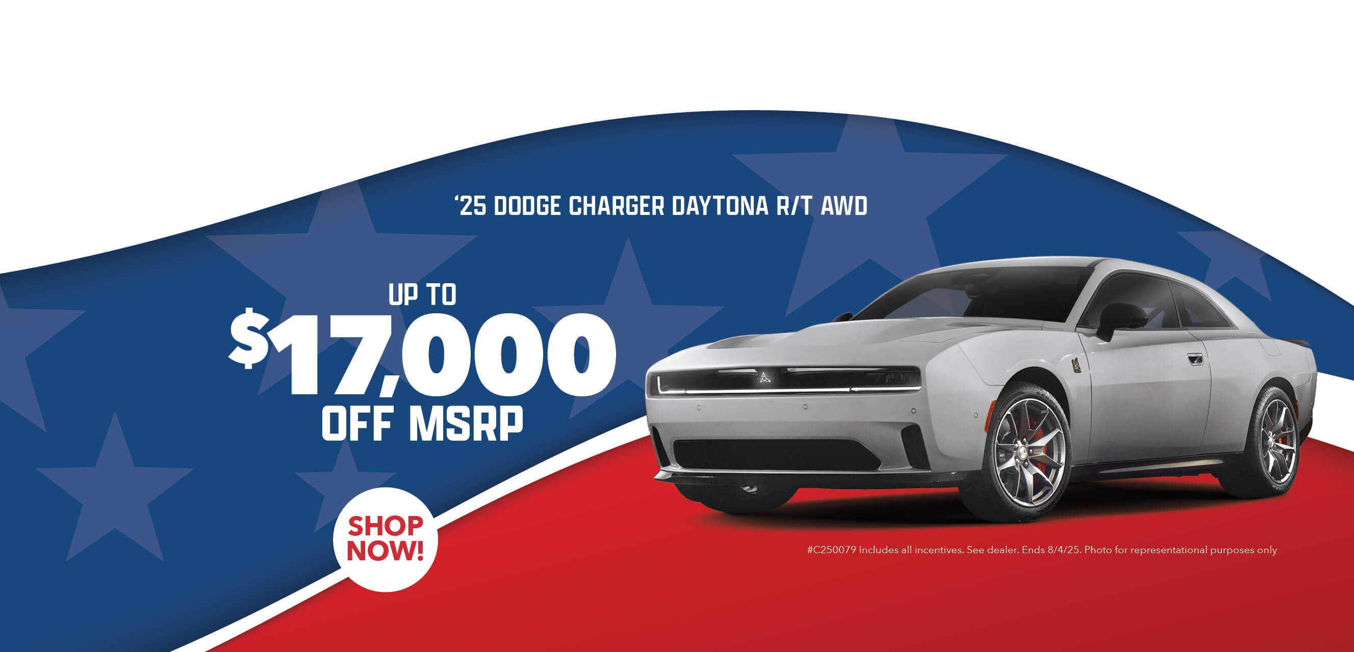 Silver Charger: 2025 Dodge Chargers Daytona now up to $17,000 off MSRP at Behlmann CDJR.